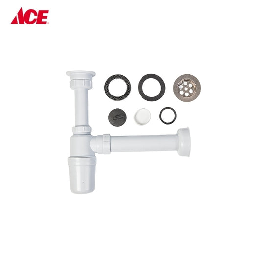 ROSCO Plastic Kitchen Sink Cup P-Trap with Strainer (RO-904)