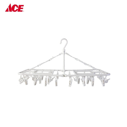 CASCADE Rectangular Hanger with 38 clips - White (GC-3266G)
