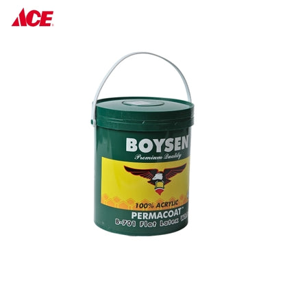 BOYSEN 4L Permacoat Flat Latex Paint - White (#701)