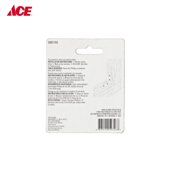 ACE Inside L Corner Brace - 4pc. (5461744)