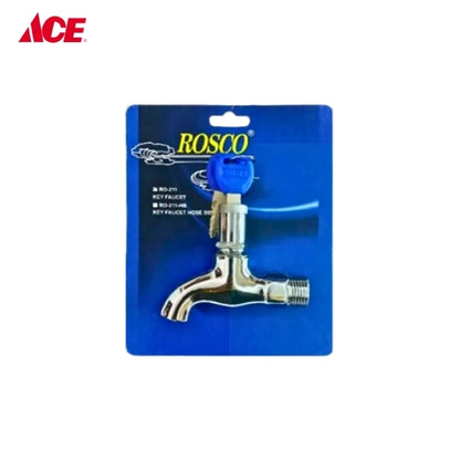 ROSCO Porcelain Key Faucet Hose BIBB (RO-211)