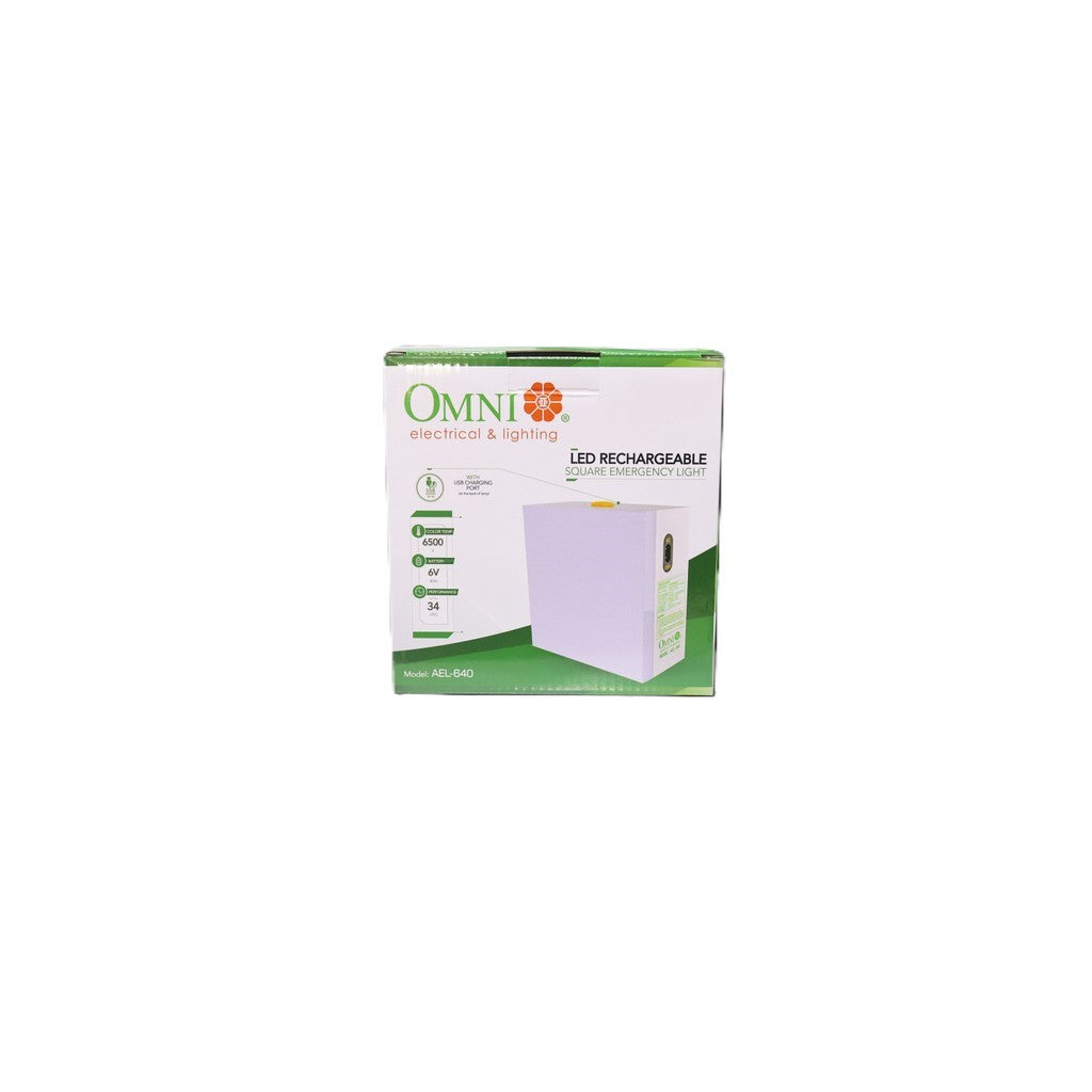 OMNI LED Automatic Emergency Light Square AEL 640