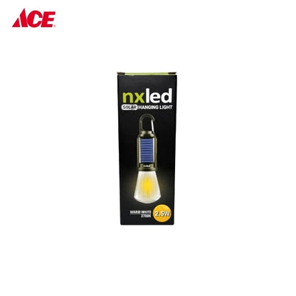 NXLED 2.5W Solar Hanging Light - Warm White (SLK02)