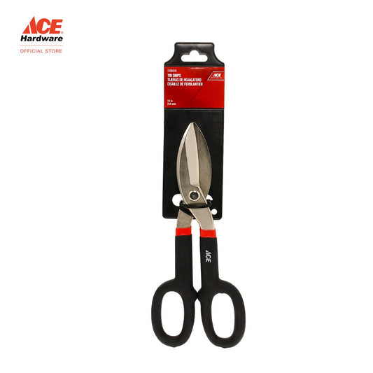 ACE 10" Tin Snips Dipped Handle
