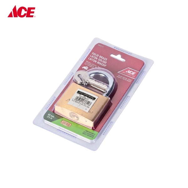 ACE 60mm Solid Brass Padlock (2-3/8")