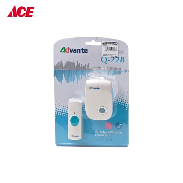 ADVANTE Wireless Doorbell - Plug-In (Q-228)