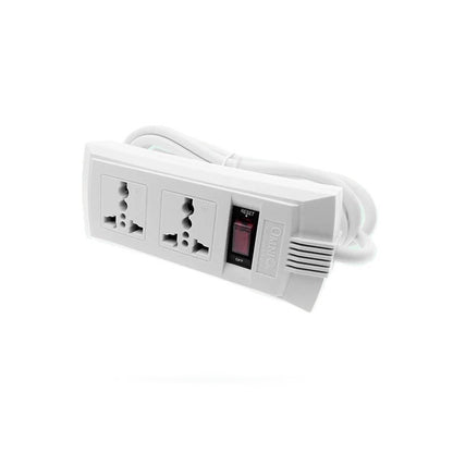 OMNI Universal Outlet Extension Cord 2Gang With Switch WEU 102 PK