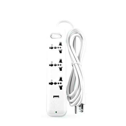 OMNI Travel Extension Cord 3Gang with USB Outlet USB 301