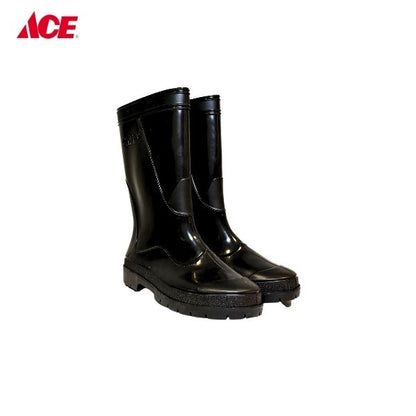 CAMEL 6" Ladies High Cut Rain Rubber Boots - Black