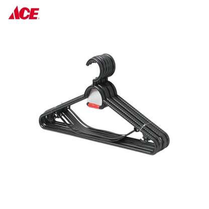 HOMESTYLE Hanger with Strap 6pcs - Black (#133)