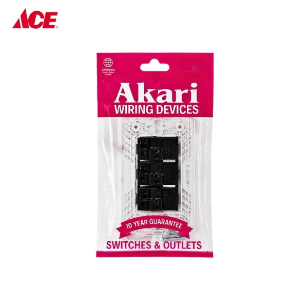 AKARI 3 Gang 1 Way Switch (AWD-Z801-3)