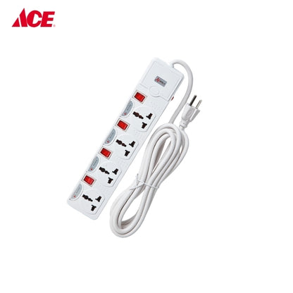 MEIJI 4 Gang Universal Extension Set with Individual Switch - 3m (MES-104)