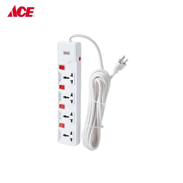 MEIJI 4 Gang Extension Outlet with Switch - 5m (MES-1304A)