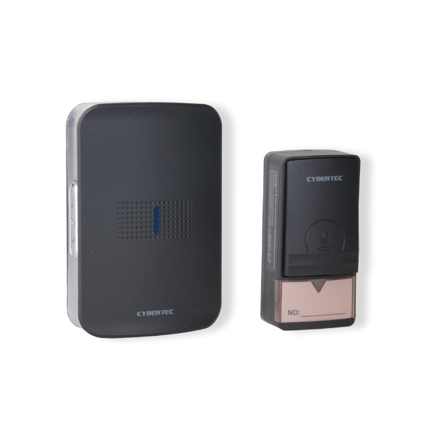 CYBERTEC Wireless Kinetic Doorbell No Battery - Black