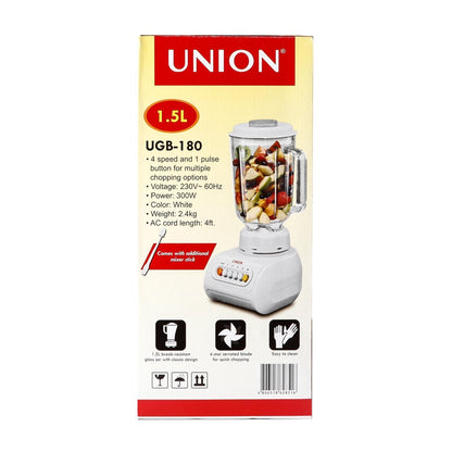 UNION 1.5L Classic Glass Jug Blender (UGB-180)
