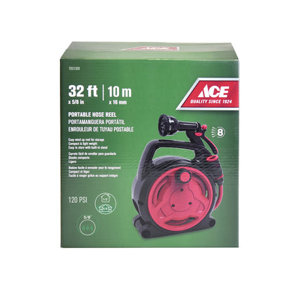 ACE 5/8x10m Portable Hose Reel Set