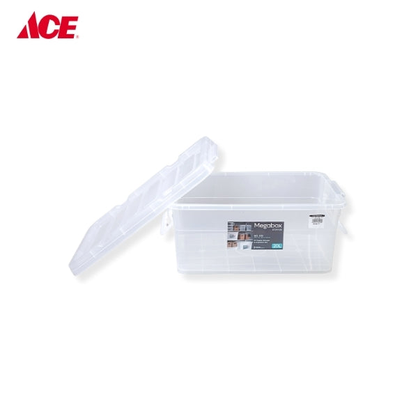 MEGABOX 20L Hi-Impact Storage Box - Transparent (MG-681)
