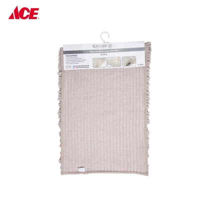 CASCADE 40x60cm Chenille Absorbent Bath Mat - Beige (GS-40X60B)