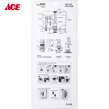 ROSCO Dual Flush Button Tank Fittings - Fore one-piece Toilet (RO-922B)