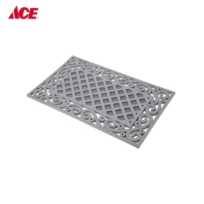 Rubber Door Mat Wrought Iron Gray