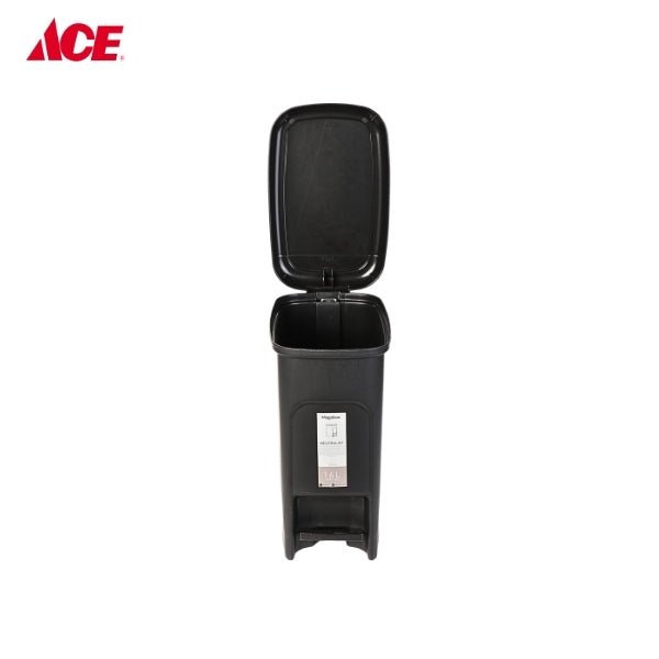 MEGABOX 16L Neutralist Slim Step Bin - Black (MG711)