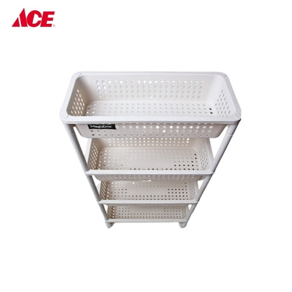 MEGABOX 4-Layer Wide Tray Cart - Beige (MG134-4L)
