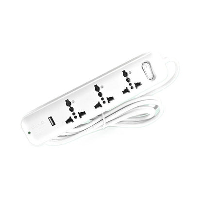OMNI Travel Extension Cord 3Gang with USB Outlet USB 301