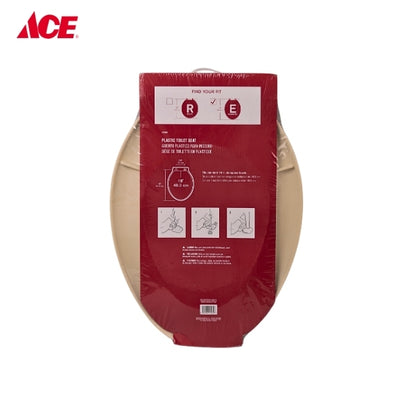 ACE 19" Elongated Toilet Seat - Bone Plastic