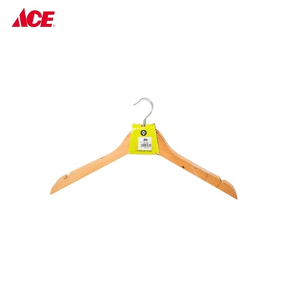 LUXE ESSENTIALS Natural Wooden Hanger - 3pcs/pk