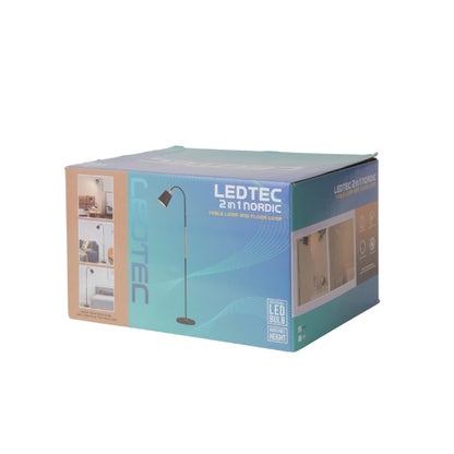 LEDTEC 2in1 Nordic Table and Floor Lamp - Black