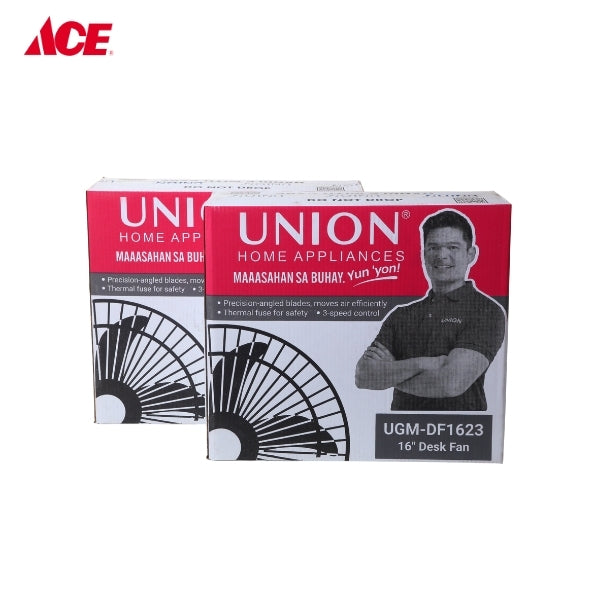 UNION 16" Desk Fan Set of 2 - Black (UGM-DF1623FL)