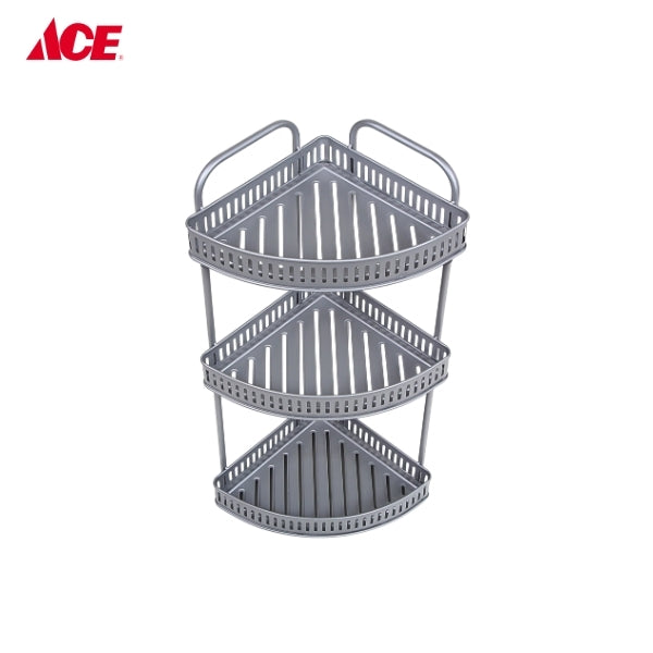 CASCADE 3-Layer Corner Multipurpose Rack - Gray (#JK401)