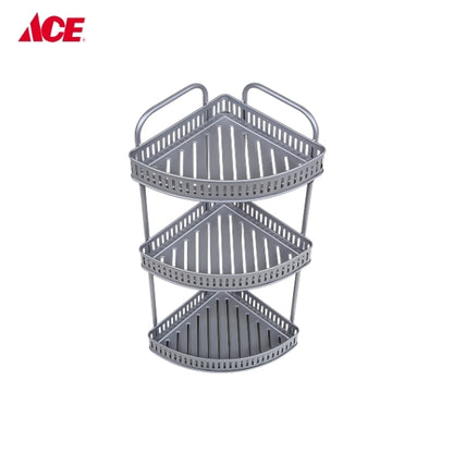CASCADE 3-Layer Corner Multipurpose Rack - Gray (#JK401)