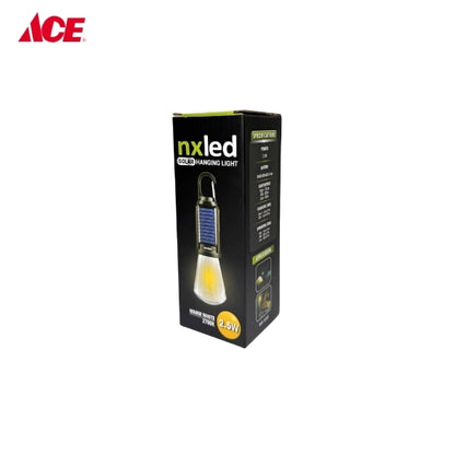 NXLED 2.5W Solar Hanging Light - Warm White (SLK02)