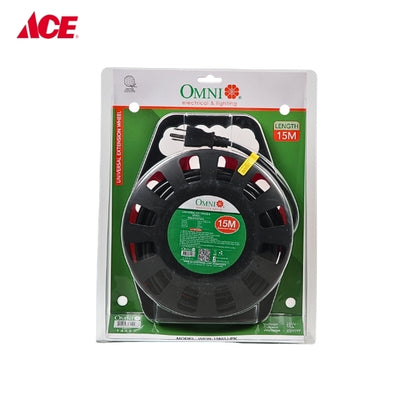 OMNI Extension Wheel 15 Meter Cord 10A WEW 15M