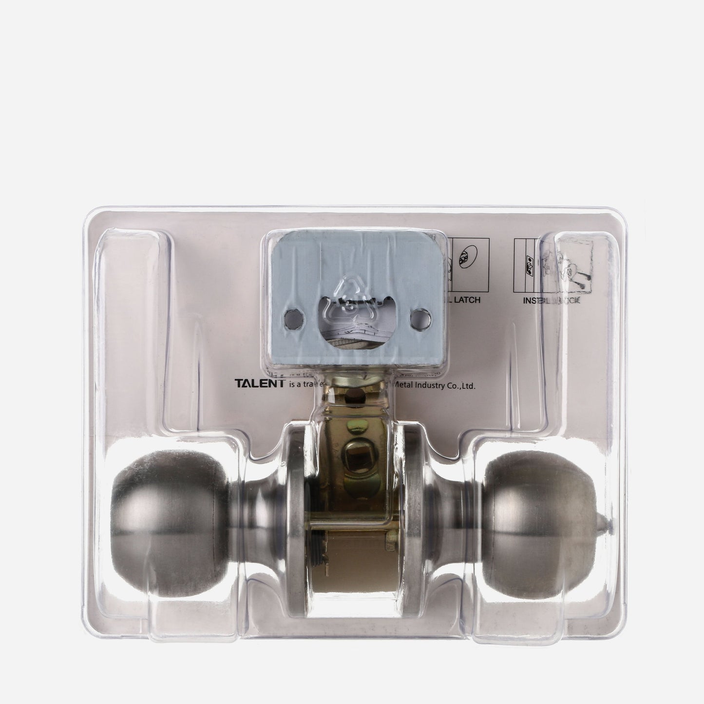 EZSET Talent Series Stainless Steel Entrance Tubular Doorknob Lock Set (EZTLT300SS)