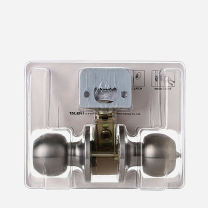 EZSET Talent Series Stainless Steel Entrance Tubular Doorknob Lock Set (EZTLT300SS)