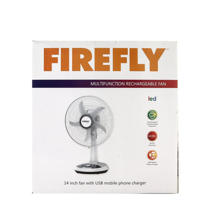FIREFLY 14 In. Rechargeable Brushless Motor Floor Fan (FEL6110)
