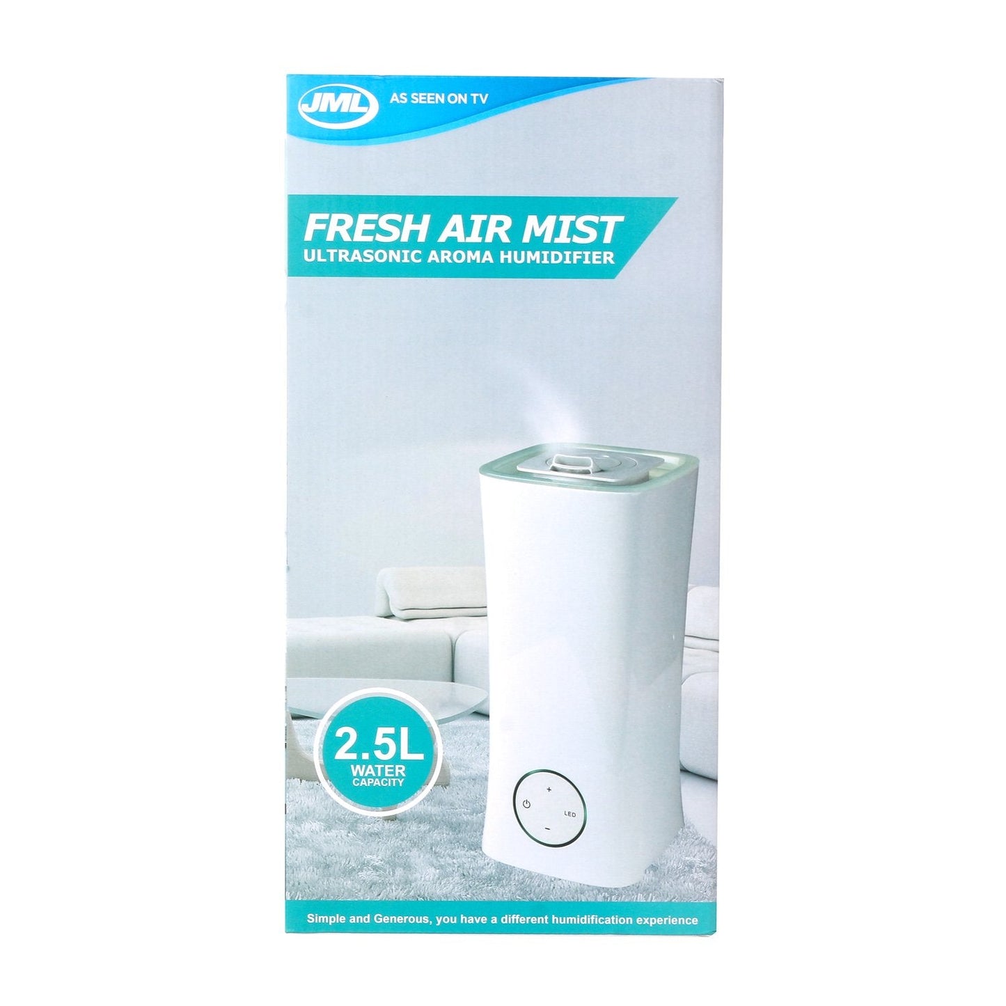JML Fresh Air Mist Ultrasonic Aroma Humidifier