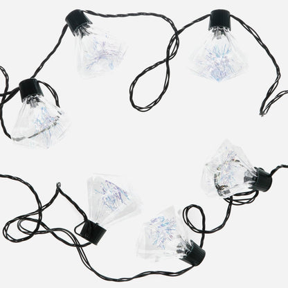 YULETIDE FANTASY 8.83m 20 Diamond Bulb LED Christmas Lights - Warm White