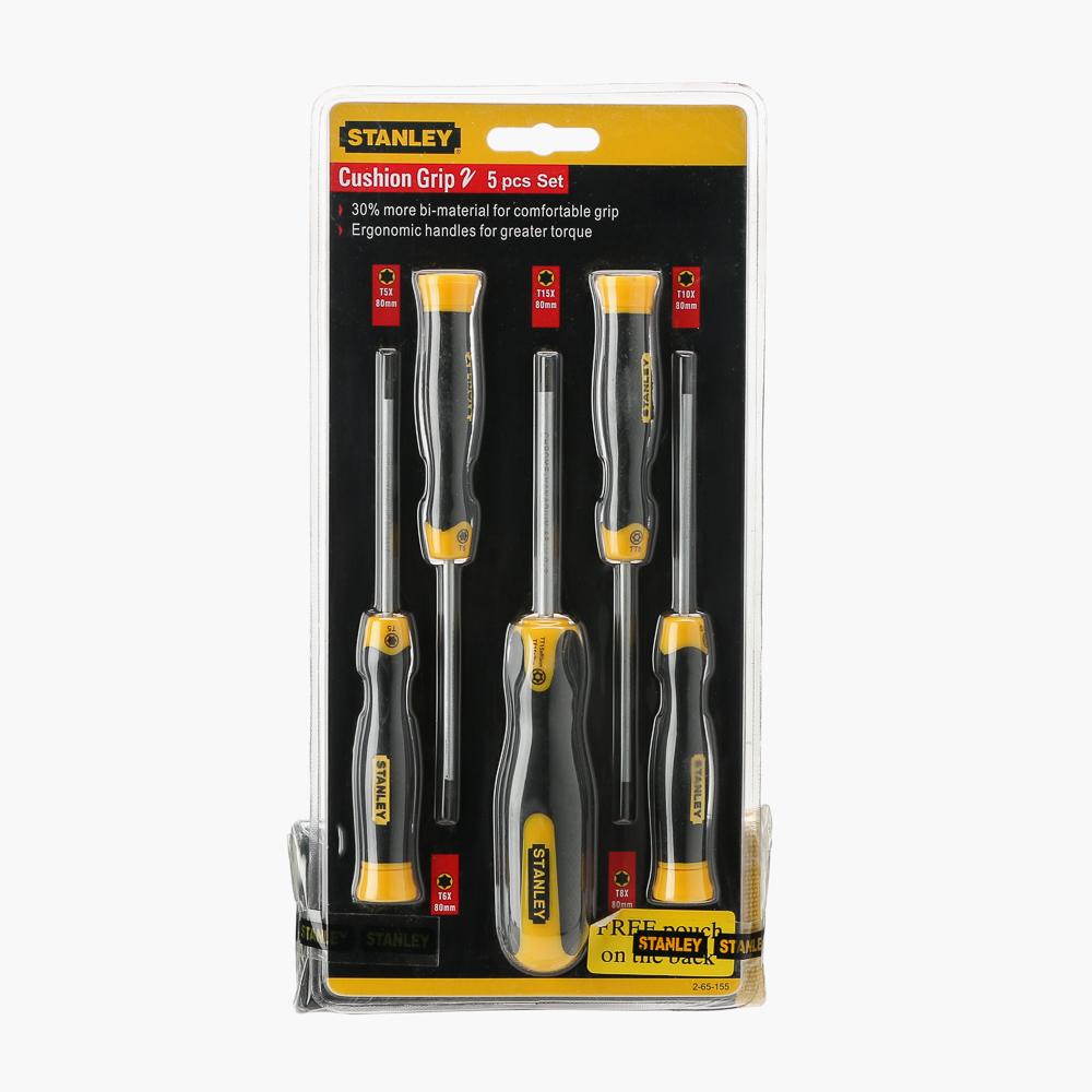 STANLEY CushionGrip Screwdriver Set (5pc.)