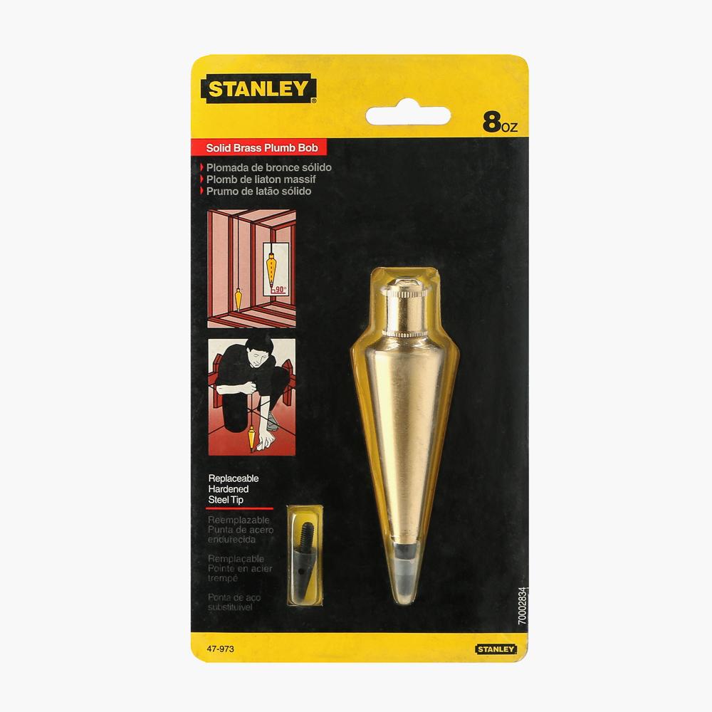 STANLEY 8oz Brass Plumb Bob