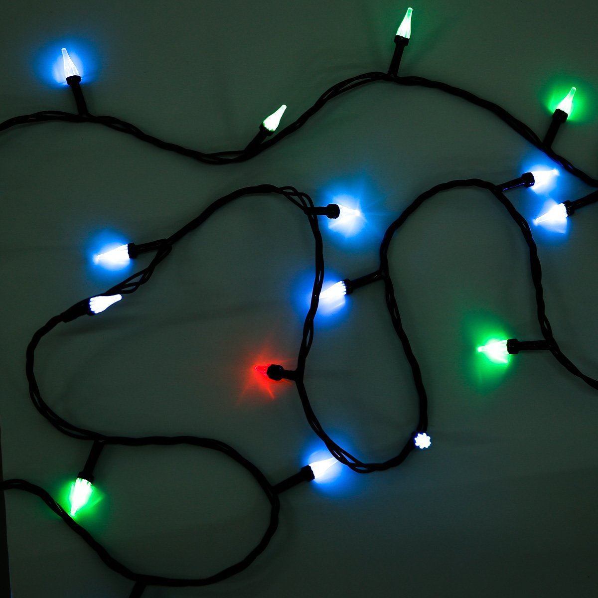 YULETIDE FANTASY 9.45m 100 Curtain LED Christmas Lights - Multicolored