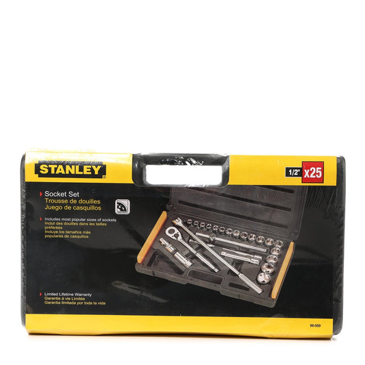 STANLEY 1/2" Drive Socket Set (25pcs.)
