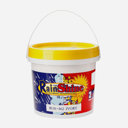 RAIN OR SHINE 4L Elastomeric Waterproofing Paint - Ivory (ROS-862)