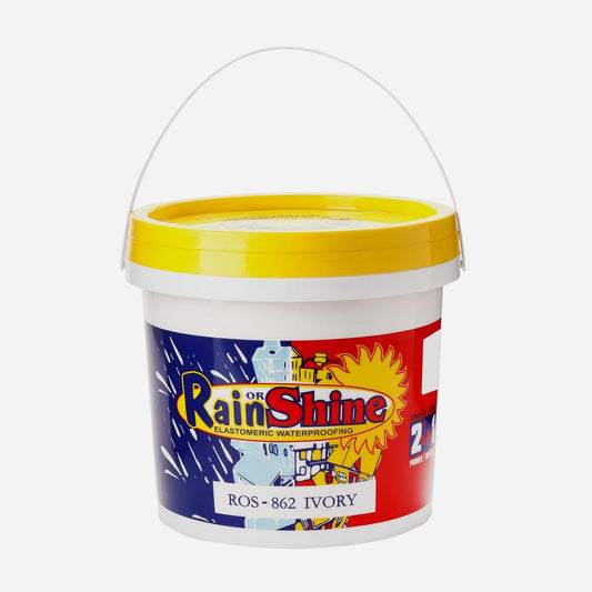 RAIN OR SHINE 4L Elastomeric Waterproofing Paint - Ivory (ROS-862)