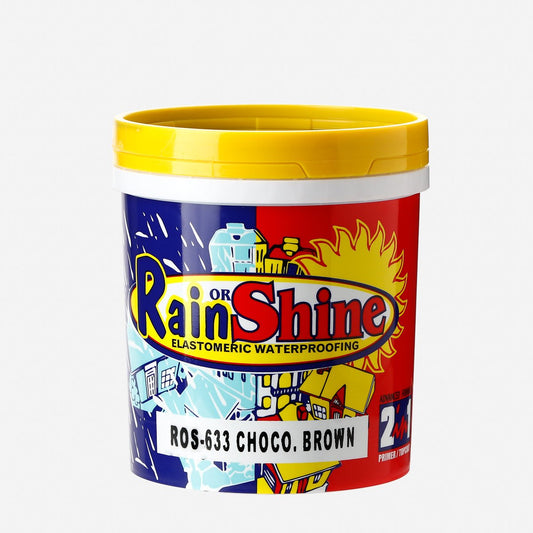 RAIN OR SHINE 1L Elastomeric Waterproofing Paint 1L – Choco Brown (ROS-633)