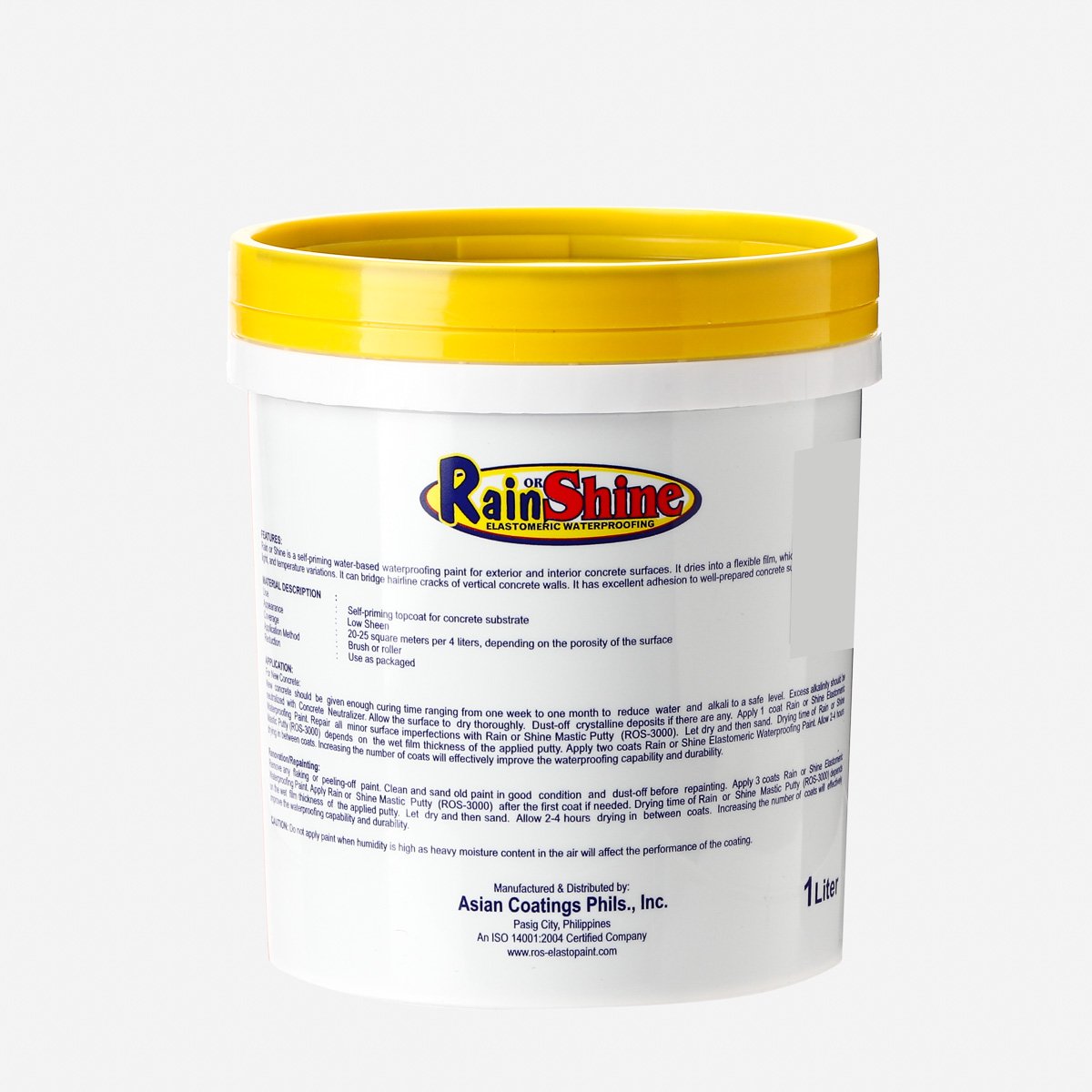 RAIN OR SHINE 1L Elastomeric Waterproofing Paint 1L – Choco Brown (ROS-633)