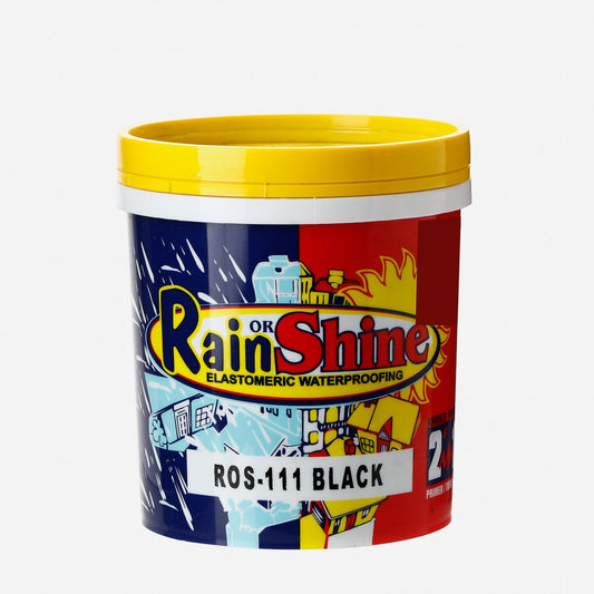 RAIN OR SHINE 1L Black Elastomeric Waterproofing Paint (ROS-111)
