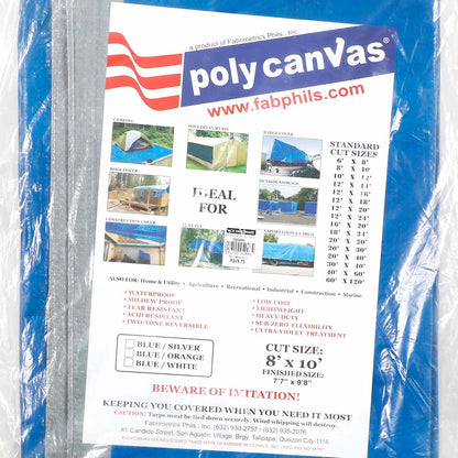 POLY CANVAS 8x10ft. Tarpaulin